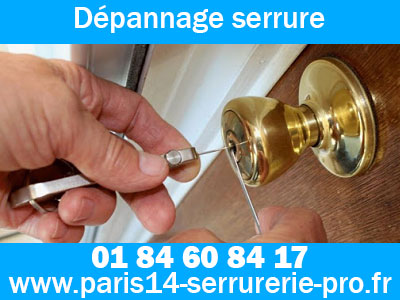 Dépannage serrurerie Paris 14